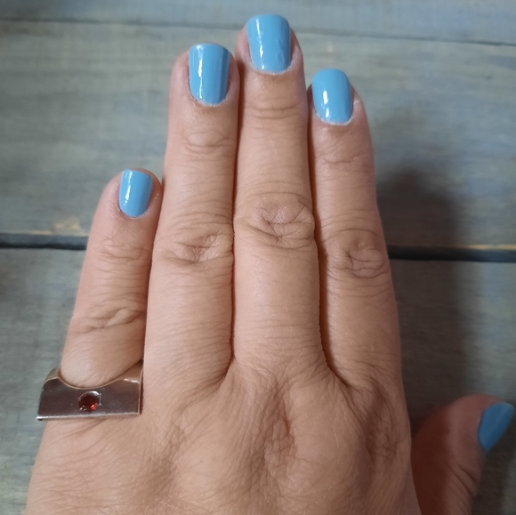 Artisan Crafted Sterling Silver Abstract Garnet Ring - Picture 12 of 15